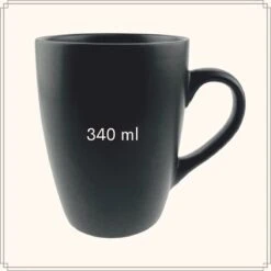 OTIX Koffiekopjes - Met Oor - Set Van 6 - Mat - Zwart - 340ml -Kookgerei Koning Verkoop 1200x1200 76