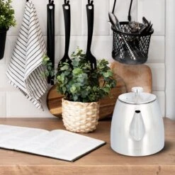 Vaja® Theepot Camille Met Filter - Zilver - 1.0L - RVS Dubbelwandig - Theekan -Kookgerei Koning Verkoop 1200x1200 849