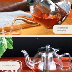 SensaHome - Infuser Theekan/Theepot - Transparant - Glas 24 SensaHome - Infuser Theekan/Theepot - Transparant - Glas -Kookgerei Koning Verkoop 1200x1200 878