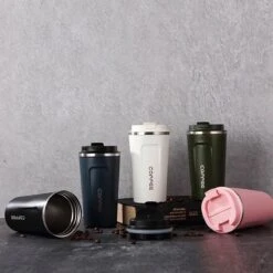 Koffiebeker To Go - RVS Thermosbeker - Drinkfles - Herbruikbare Koffiebeker - 500 Ml - Wit -Kookgerei Koning Verkoop 1200x1200 88