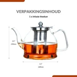 SensaHome - Infuser Theekan/Theepot - Transparant - Glas 32 SensaHome - Infuser Theekan/Theepot - Transparant - Glas -Kookgerei Koning Verkoop 1200x1200 885