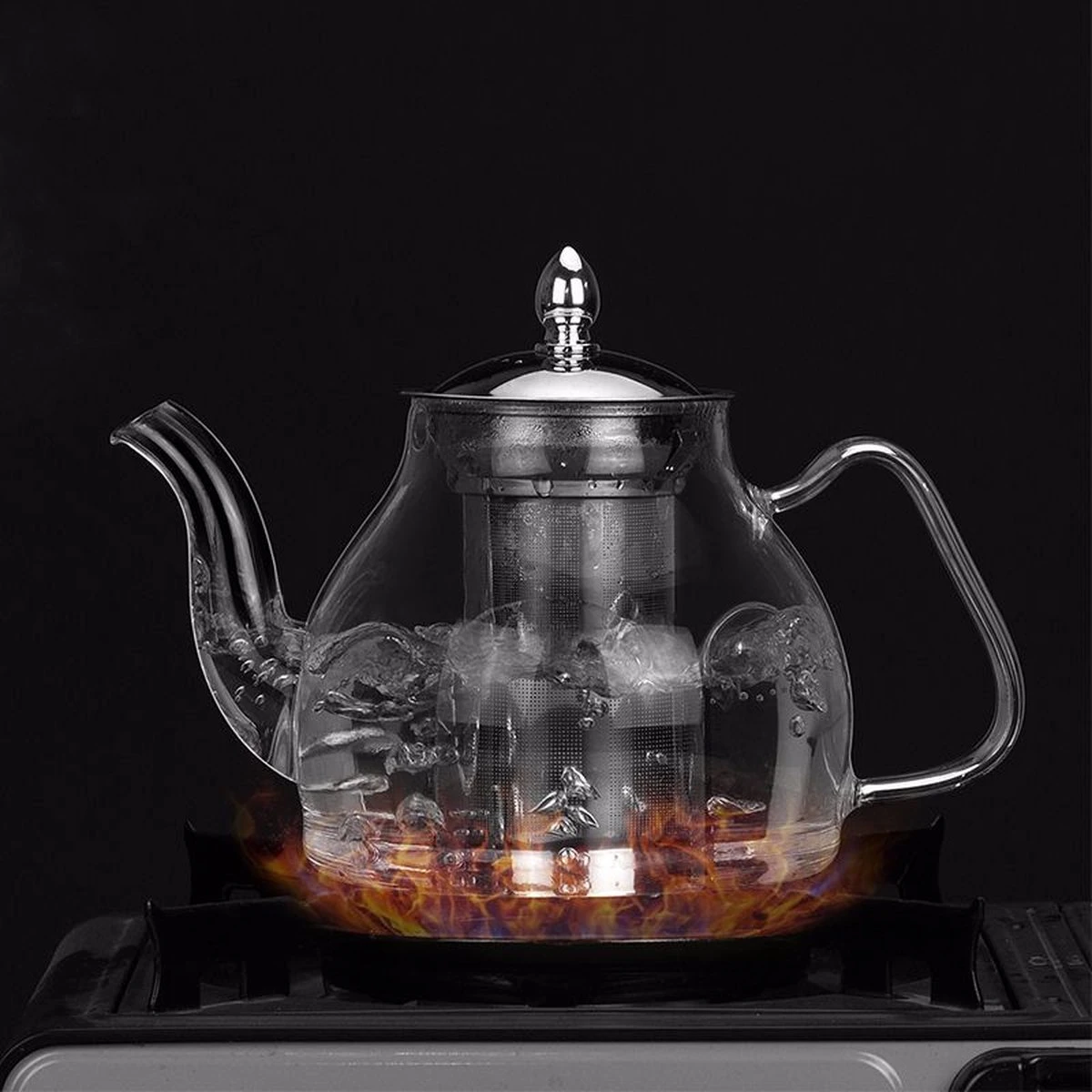 SensaHome - Infuser Theekan/Theepot - Transparant - Glas 20 SensaHome - Infuser Theekan/Theepot - Transparant - Glas - Afbeelding 20