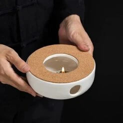 ConBlom Keramische Theepot, Warmer, Theewarmer, Koffiewarmer, Stoofje, Met Kurk-stoofje, Theepot Basis, Theefornuis, Melkwarmer Voor Thuis, Café, Theemelk (zonder Kaars En Theepot) -Kookgerei Koning Verkoop 1200x1200 894
