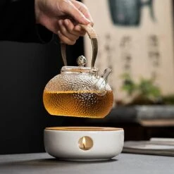 ConBlom Keramische Theepot, Warmer, Theewarmer, Koffiewarmer, Stoofje, Met Kurk-stoofje, Theepot Basis, Theefornuis, Melkwarmer Voor Thuis, Café, Theemelk (zonder Kaars En Theepot) -Kookgerei Koning Verkoop 1200x1200 895