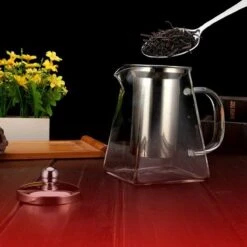 Procidi® Glazen Theepot Met Filter - Theekan Met Infuser - Dubbelwandig Borosilicaat Glas - Thee Thermoskan - Koffiekan 950 ML - Teapot -Kookgerei Koning Verkoop 1200x1200 921