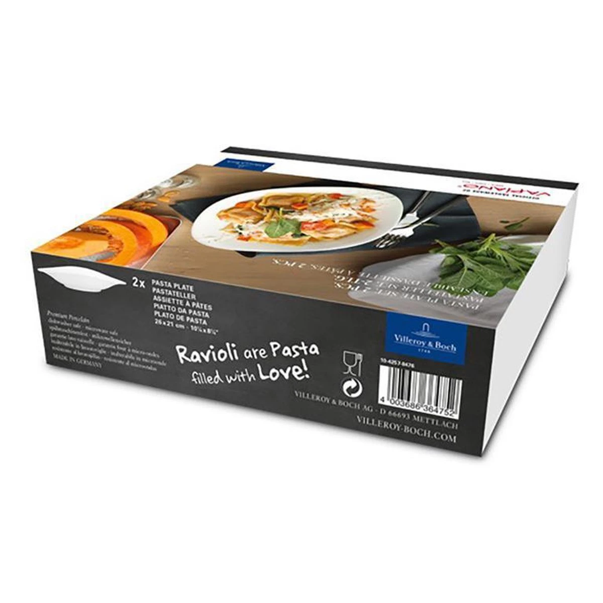 Villeroy & Boch Vapiano Set Pastaborden - 2 Delig - Wit 2 Villeroy & Boch Vapiano Set Pastaborden - 2 Delig - Wit - Afbeelding 2