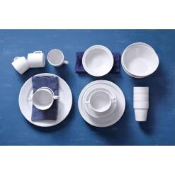 Bord Smalle Rand Mammoet Budgetline 16 Cm Wit 6 Stuk(s) -Kookgerei Koning Verkoop 1200x1200 961