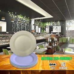 Onbreekbare Borden Van 25 Cm, 6-delige Set, Herbruikbare Platte Borden Met Luffas-afwasborstels, Eetborden, Kunststof, Licht Voor Feestjes, Kamperen, BBQ/pizza, Magnetronbestendig, Vaatwasmachinebestendig, BPA-vrij (veelkleurig) 9 Onbreekbare Borden Van 25 Cm, 6-delige Set, Herbruikbare Platte Borden Met Luffas-afwasborstels, Eetborden, Kunststof, Licht Voor Feestjes, Kamperen, BBQ/pizza, Magnetronbestendig, Vaatwasmachinebestendig, BPA-vrij (veelkleurig) -Kookgerei Koning Verkoop 1200x1200 964