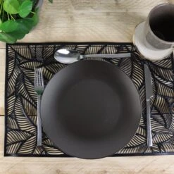 Orange85 Bordenset - Dinerbord - Borden - Plat - Set Van 6 - Mat Zwart - Diameter 27cm - Aardewerk - Servies -Kookgerei Koning Verkoop 1200x1200 972