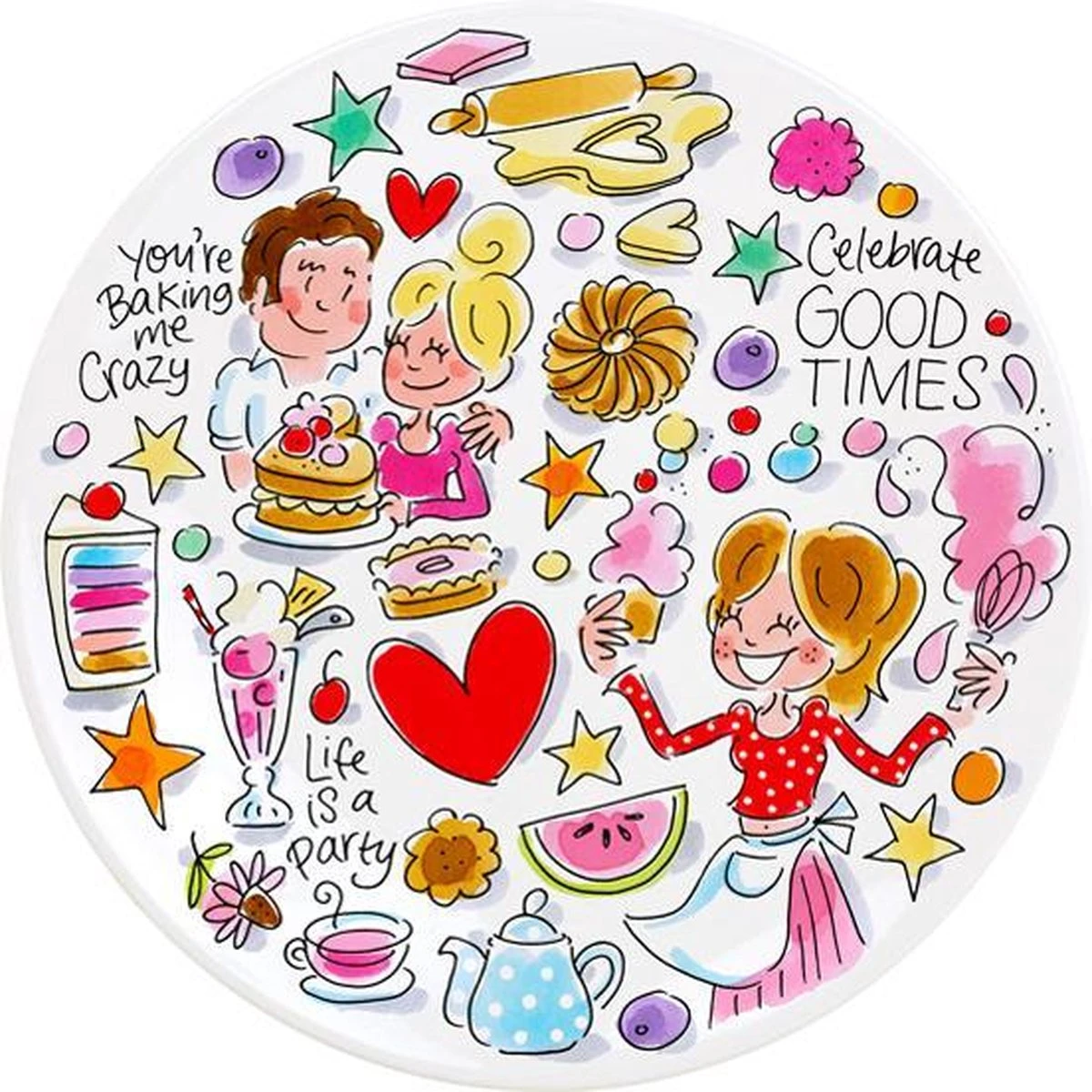 Blond Amsterdam Cake Bord - Set Van 2 4 Blond Amsterdam Cake Bord - Set Van 2 - Afbeelding 4