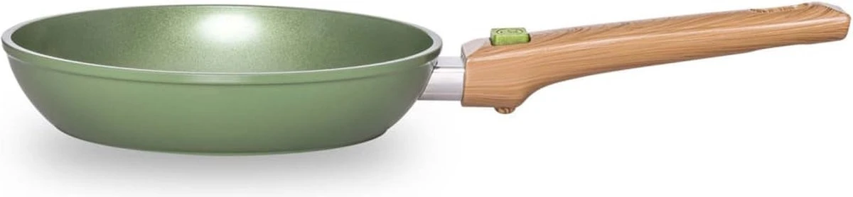Just Vegan Koekenpan ECO Met Afneembaar Handvat 20 Cm Aluminium Groen 7 Just Vegan Koekenpan ECO Met Afneembaar Handvat 20 Cm Aluminium Groen - Afbeelding 7