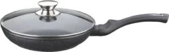Cheffinger Koekenpan - Met Deksel - Marmeren Coating - 26 Cm - Zwart -Kookgerei Koning Verkoop 1200x369