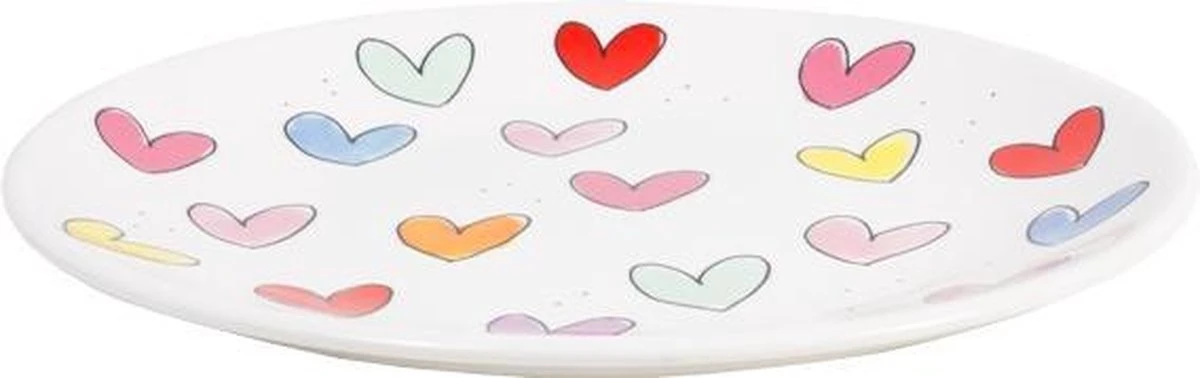 Blond Amsterdam Hearts Bord - Hearts - Ø22cm 2 Blond Amsterdam Hearts Bord - Hearts - Ø22cm - Afbeelding 2
