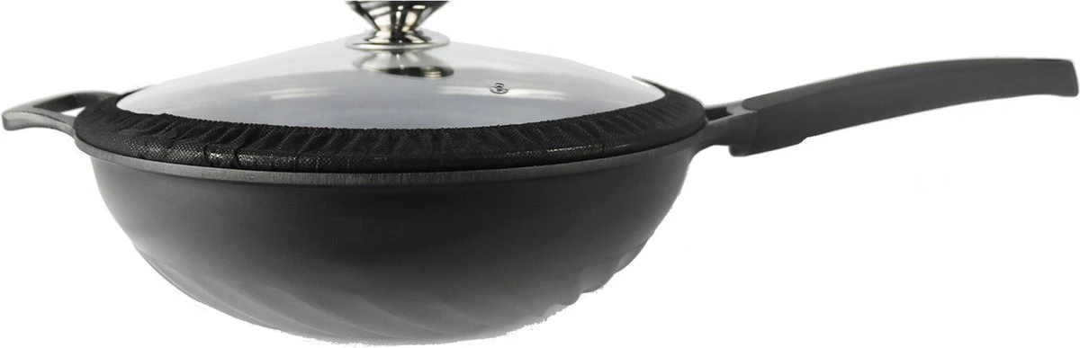 Chefflinger Wokpan - Antiaanbak - 32cm 1 Chefflinger Wokpan - Antiaanbak - 32cm