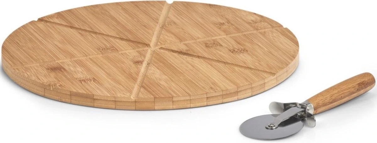 1x Houten Pizza Snijplanken/borden Met Pizzasnijder 32 Cm - Zeller - Keukenbenodigdheden - Kookbenodigdheden - Pizzaborden - Pizzasnijplanken - Snijplanken Voor Pizza 2 1x Houten Pizza Snijplanken/borden Met Pizzasnijder 32 Cm - Zeller - Keukenbenodigdheden - Kookbenodigdheden - Pizzaborden - Pizzasnijplanken - Snijplanken Voor Pizza - Afbeelding 2