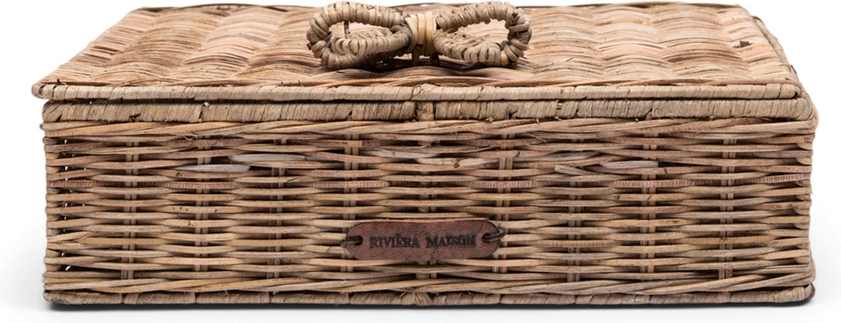 Riviera Maison Theedoos Rotan - Rustic Rattan Rue Du Bac Tea Box - Naturel 1 Riviera Maison Theedoos Rotan - Rustic Rattan Rue Du Bac Tea Box - Naturel