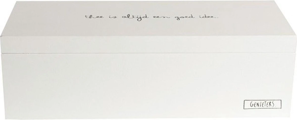 Merkloos Witte Houten Theedoos 9-vaks 23 Cm - Theedozen/theekisten Van Hout 23 Cm 3 Merkloos Witte Houten Theedoos 9-vaks 23 Cm - Theedozen/theekisten Van Hout 23 Cm - Afbeelding 3