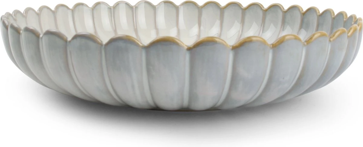 Salt&Pepper - Diep Bord - 24xH5cm - Nuance White - Lotus - Set/4 3 Salt&Pepper - Diep Bord - 24xH5cm - Nuance White - Lotus - Set/4 - Afbeelding 3