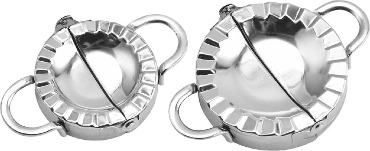 Floor 10 - Dumpling Maker - Ravioli Snijder - Pastei Vorm - Empanada Maker - Gyoza Maker - Keukengerei - Keukenaccessoires - RVS - Set Van 2 1 Floor 10 - Dumpling Maker - Ravioli Snijder - Pastei Vorm - Empanada Maker - Gyoza Maker - Keukengerei - Keukenaccessoires - RVS - Set Van 2