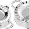 RX Goods 2 Stuks Stalen Deegvormer Mal Voor Ravioli, Pastei, Dumpling, Empanada – Maker Keukengerei