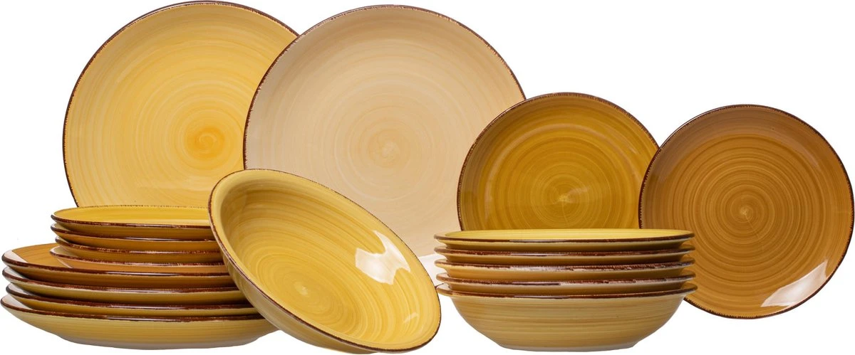 Studio Tavola Serviesset Sunny Fall 18-Delig 1 Studio Tavola Serviesset Sunny Fall 18-Delig