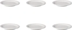 Bord Smalle Rand Mammoet Budgetline 16 Cm Wit 6 Stuk(s) -Kookgerei Koning Verkoop 1200x501 1