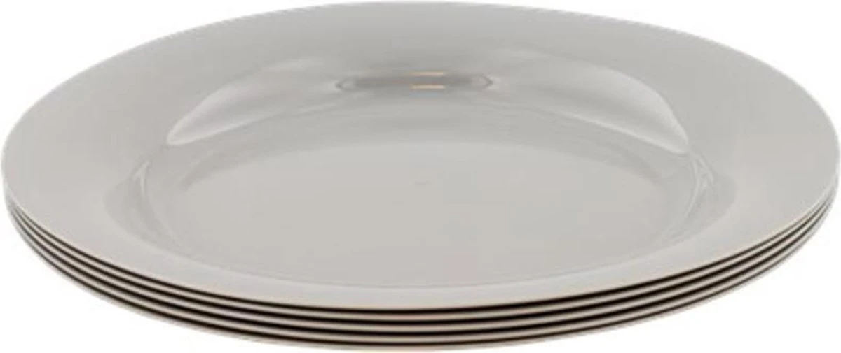 Merkloos Herbruikbare Borden BACO - Grijs - Kunststof - Vaatwasserbestendig - Ø 20 Cm - Set Van 5 1 Merkloos Herbruikbare Borden BACO - Grijs - Kunststof - Vaatwasserbestendig - Ø 20 Cm - Set Van 5