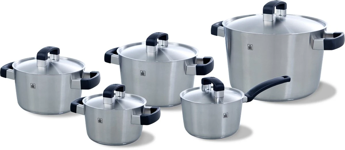 BK Conical Cool Pannenset - 5-delig - RVS - Geschikt Voor Alle Warmtebronnen 20 BK Conical Cool Pannenset - 5-delig - RVS - Geschikt Voor Alle Warmtebronnen - Afbeelding 20