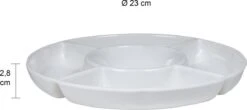 Krumble Tapasbord Met 5 Vakken / Servies / Borden / Hapjesbord / Serveerschalen / Serveerborden / Gourmetbord - Wit 14 Krumble Tapasbord Met 5 Vakken / Servies / Borden / Hapjesbord / Serveerschalen / Serveerborden / Gourmetbord - Wit -Kookgerei Koning Verkoop 1200x533 2