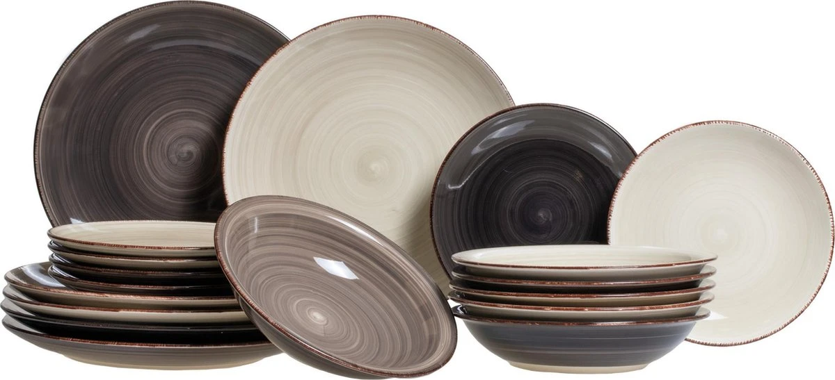 Studio Tavola Serviesset Vintage Loft 18-Delig 1 Studio Tavola Serviesset Vintage Loft 18-Delig