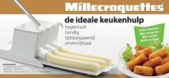 Millecroquettes Krokettenmaker - Kleine Kroketten - Wit - Kunststof -Kookgerei Koning Verkoop 1200x553 5