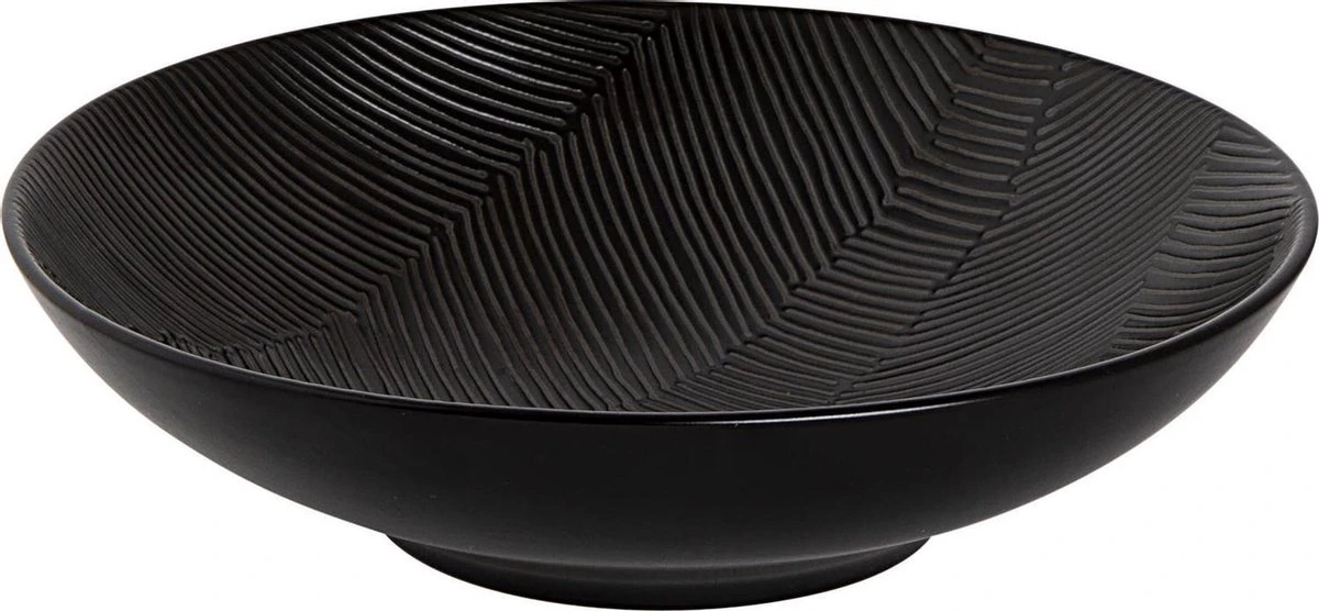 Palmer Schaal Leaf 19 Cm Zwart Stoneware 1 Stuk(s) 1 Palmer Schaal Leaf 19 Cm Zwart Stoneware 1 Stuk(s)