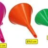 Merkloos Premium 4-Delige Trechter Set – 11cm, 9 Cm, 7 Cm, 5,5 Cm | Trechters In Verschillende Formaten Met Hoge Rand | Olie Zuur En Brandstofbestendig | Multicolor | Voor Snelle Overdracht Van Vloeistoffen, Olie, Water En Droge Stoffen En Poeders | Voor Gebr
