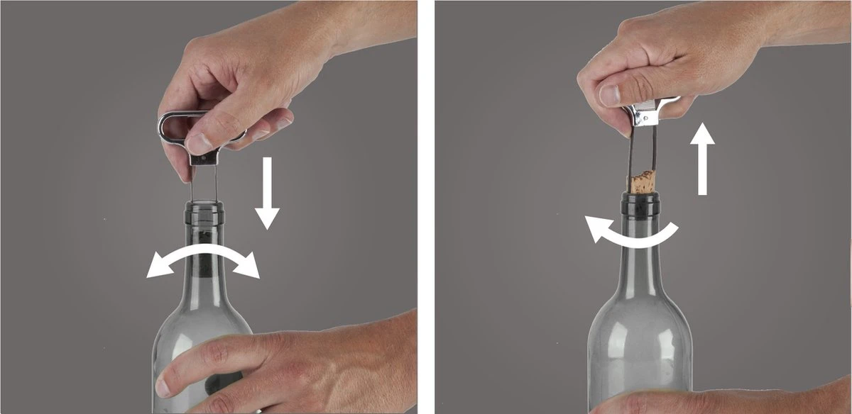 Kurkentrekker - Universeel - RVS - Vacuvin 2 Kurkentrekker - Universeel - RVS - Vacuvin - Afbeelding 2