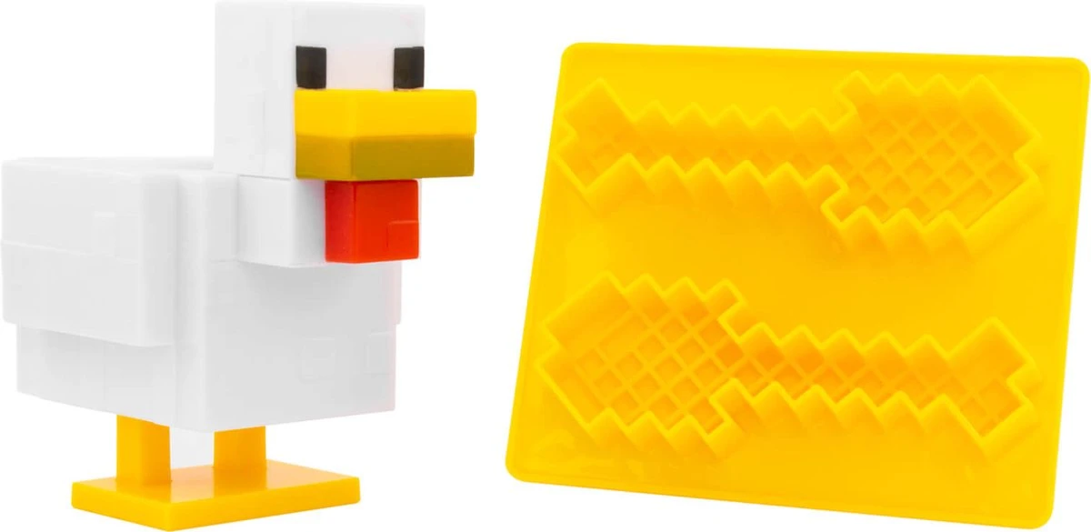 Minecraft - Kip Eierdopje En Toastsnijder 1 Minecraft - Kip Eierdopje En Toastsnijder