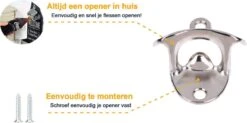 Muur Bier Opener - Muur Fles Opener Wand Flesopener - Zilver - Pless® 7 Muur Bier Opener - Muur Fles Opener Wand Flesopener - Zilver - Pless® -Kookgerei Koning Verkoop 1200x599 6