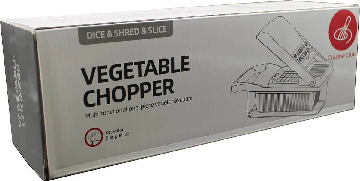 Cuisine Club Multifunctionele Groentesnijder 7 In 1 - Mandoline Groente Snijder - Keukensnijder - Frietsnijder 6 Cuisine Club Multifunctionele Groentesnijder 7 In 1 - Mandoline Groente Snijder - Keukensnijder - Frietsnijder - Afbeelding 6