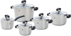 BK Conical Cool Pannenset - 5-delig - RVS - Geschikt Voor Alle Warmtebronnen 31 BK Conical Cool Pannenset - 5-delig - RVS - Geschikt Voor Alle Warmtebronnen -Kookgerei Koning Verkoop 1200x608 6