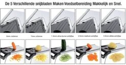 Saveur Royal® Premium V-Blade Mandoline Met EXTRA Snijbestendige Handschoen Met 5 Snijbladen- Julienne Snijder. Perfect Voor Het Snijden Van Voedsel, Fruit En Groenten. Keukensnijder Mandoline Snij Apparaat Groentesnijder -Kookgerei Koning Verkoop 1200x615