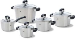 BK Conical Cool Glas Pannenset - 5-delig - Glazen Deksels - Geschikt Voor Alle Warmtebronnen -Kookgerei Koning Verkoop 1200x620 5