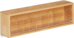 Relaxdays Theedoos 5 Vaks - Theekist - Theezakjeshouder - Bamboe - Voor Ca. 10 Theezakjes -Kookgerei Koning Verkoop 1200x626 7