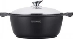 Royalty Line - Marble Soep/braadpan - Met Glazen Deksel Zwart - 24 CM. RL-BS24ML 29 Royalty Line - Marble Soep/braadpan - Met Glazen Deksel Zwart - 24 CM. RL-BS24ML -Kookgerei Koning Verkoop 1200x644 3