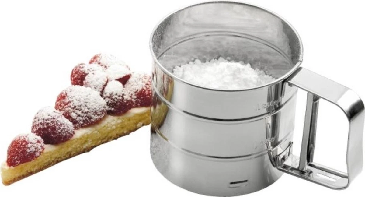 Professionele RVS Meelzeef - Bloemzeef - Poedersuikerzeef - Suikerzeef - Bakgerei - Stooier - Keuken Tafel -Roestvrij Staal - Draai Meel Zeef - Bloem Zeef - Poedersuiker Zeef - 12 Professionele RVS Meelzeef - Bloemzeef - Poedersuikerzeef - Suikerzeef - Bakgerei - Stooier - Keuken Tafel -Roestvrij Staal - Draai Meel Zeef - Bloem Zeef - Poedersuiker Zeef - - Afbeelding 12