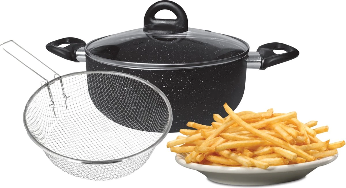 Platinum Frituurpan/ Friteuse - RVS - 24 Cm - 6.6L 1 Platinum Frituurpan/ Friteuse - RVS - 24 Cm - 6.6L