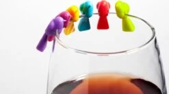 Merkloos Glasmarkers - Vogel - 6 Stuks