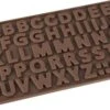 Ijsblokjes Mal | Chocolade | Siliconen Vorm | Alfabet | Bruin