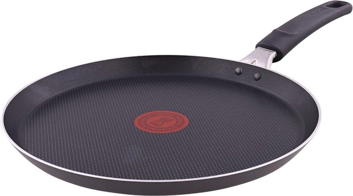 Tefal Simply Clean Pannenkoekenpan - Crêpe Pan Non-stick Coating - Pancake Pan - Titanium - Ø25 Cm - Zwart 1 Tefal Simply Clean Pannenkoekenpan - Crêpe Pan Non-stick Coating - Pancake Pan - Titanium - Ø25 Cm - Zwart