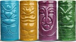 MikaMax Tiki Mugs - Cocktail Glazen - Hawaii – Cocktail Set - Mok - Keramiek- Set Van 4 - Vaatwasser Bestendig - 330ML -Kookgerei Koning Verkoop 1200x668 5