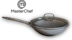 MasterChef / Jumbo - Wokpan - Met Glazen Deksel - 28 Cm - Inductie -Kookgerei Koning Verkoop 1200x671 7