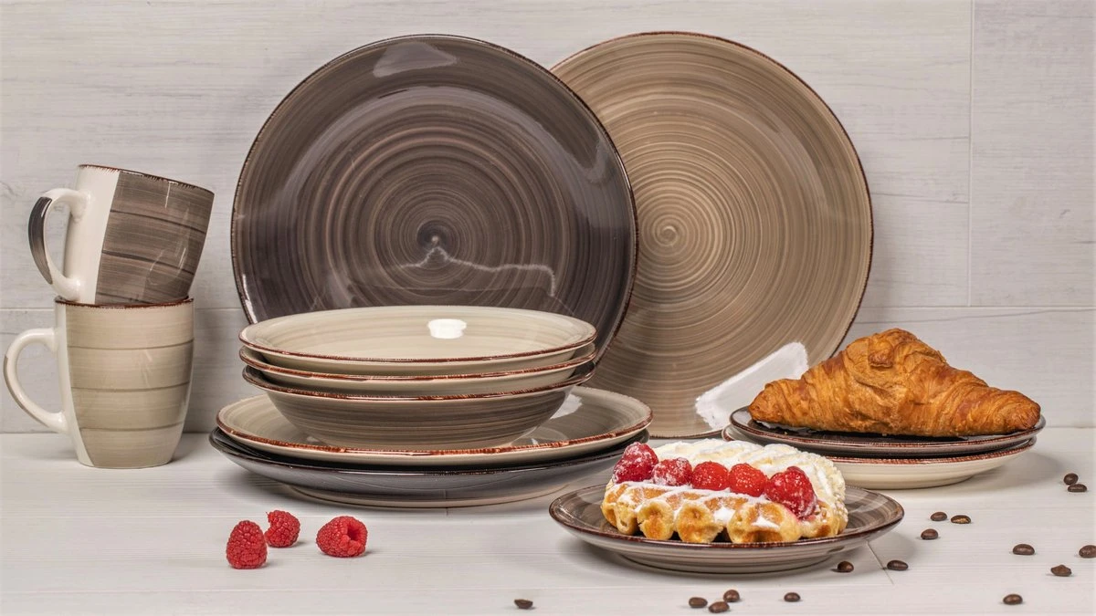 Studio Tavola Ontbijtborden Vintage Loft ø 19 Cm - 6 Stuks 3 Studio Tavola Ontbijtborden Vintage Loft ø 19 Cm - 6 Stuks - Afbeelding 3